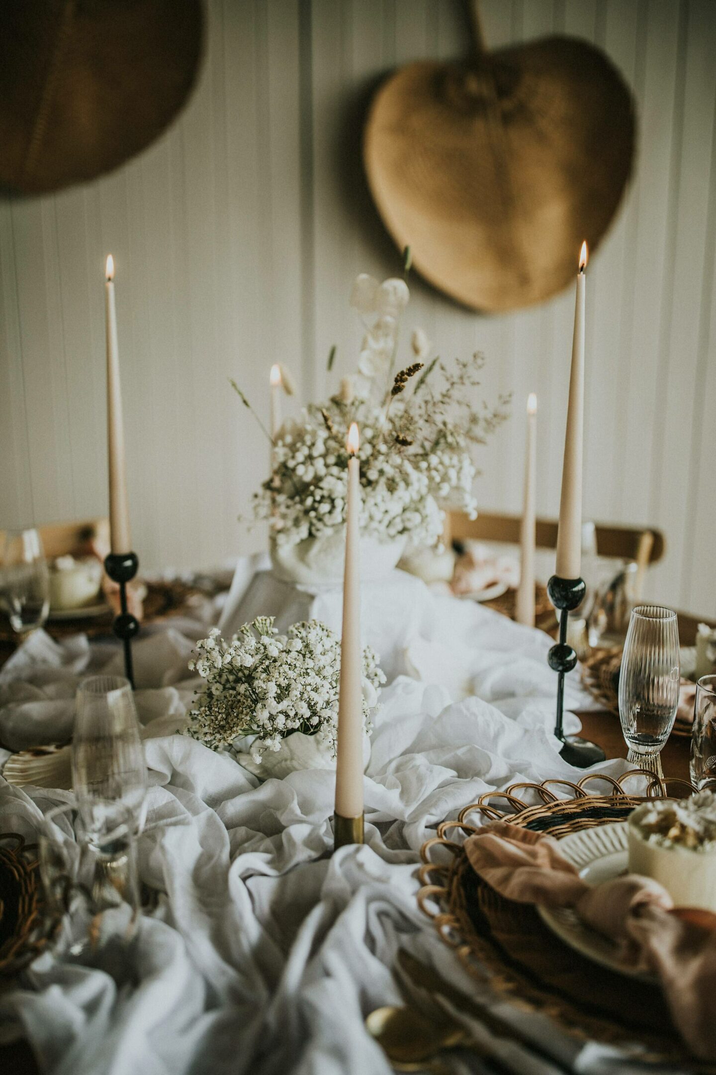 Boho wedding table setting